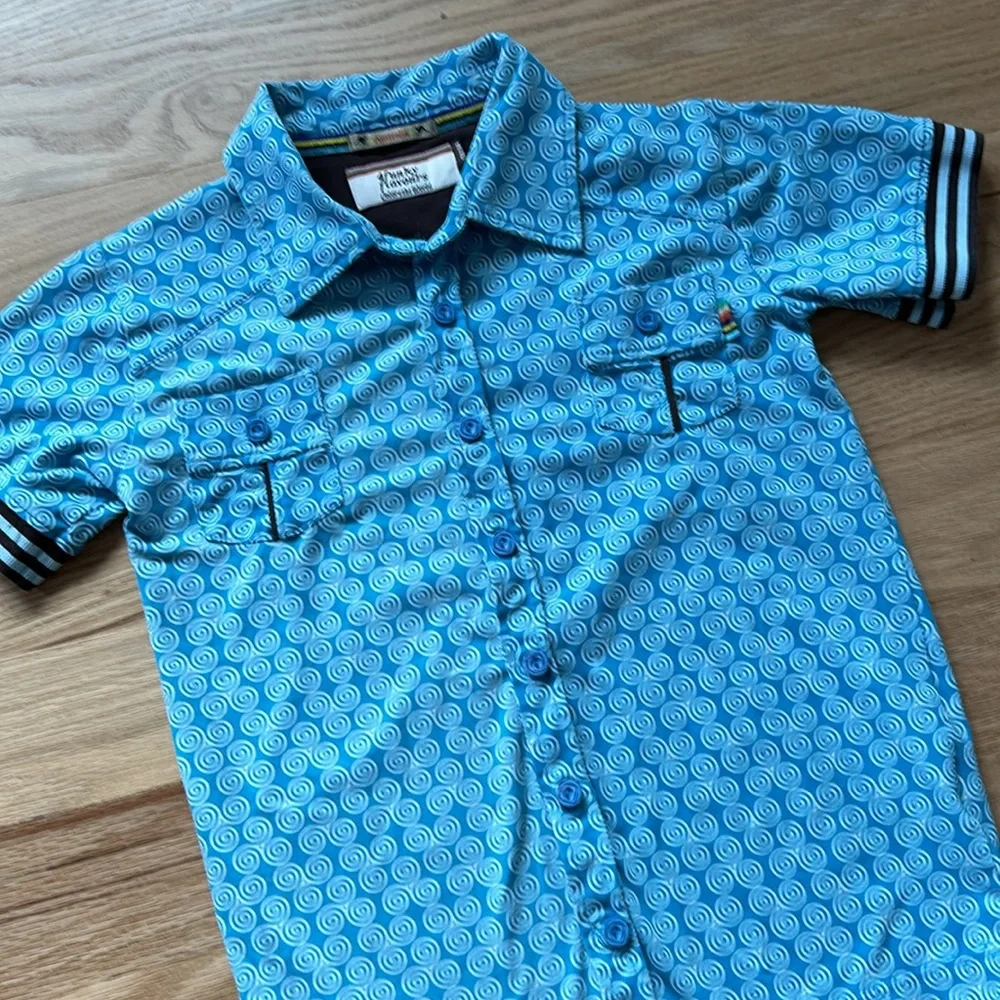 4funkyflavours Australia organic short sleeve button-down shirt boys EUR 158/164